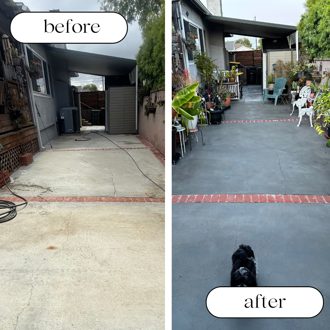 Concrete Staining & Sealing Restoration After Paint Removal in Torrance, CA